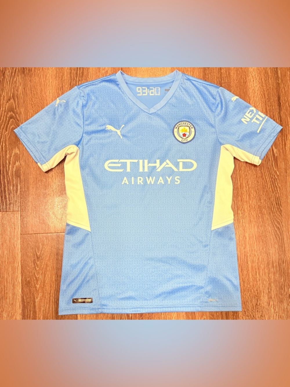 PUMA Manchester City Authentic 2021/22 Blue Jersey size Medium